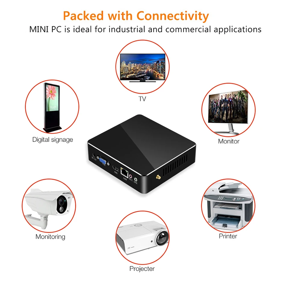 I7 Мини ПК Windows 10 8GB ram мини компьютер процессор Core i3 5005U процессор HTPC Komputer tv BOX 4* USB Wi-Fi Hdmi Micro PC