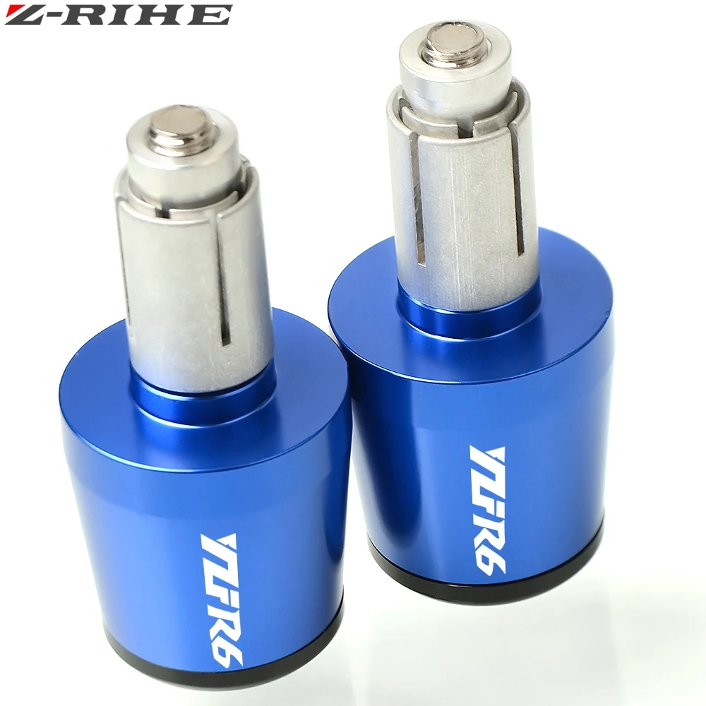 CNC 22MM Handlebar Grips Handle Bar Cap End Plugs For YAMAHA YZF R6 1999-UP 2009 2010 2011 2012 2013 2014 2015 2017 | Автомобили и