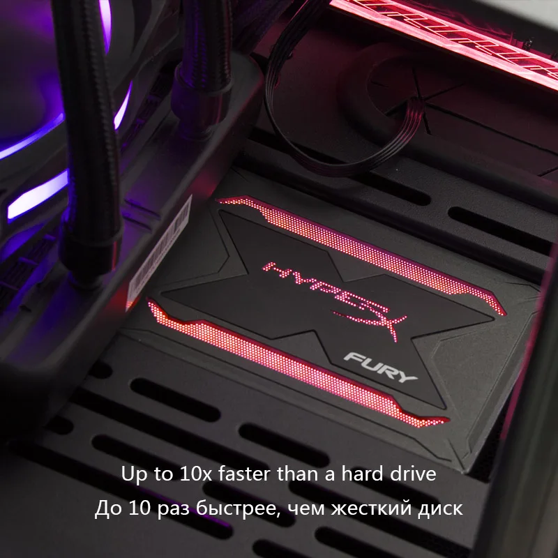 Жесткий диск Kingston HyperX FURY RGB SSD 240 ГБ 2 5 дюйма SATA III HDD 480 960G Внутренний твердотельный