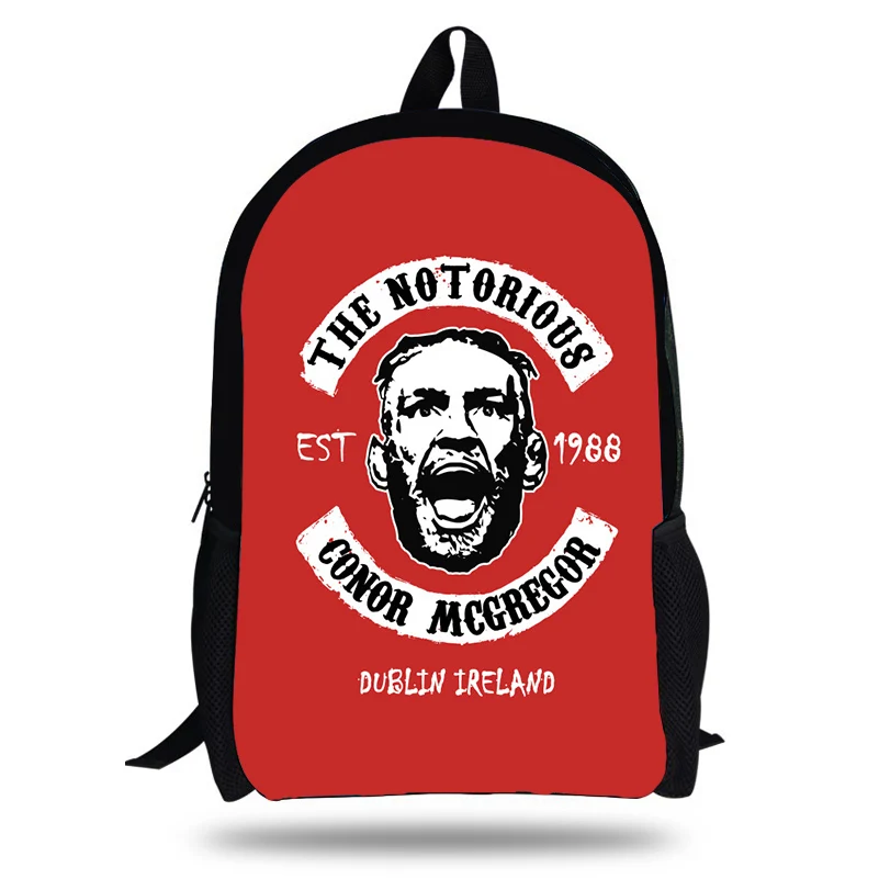 16 дюймовый UFC MMA известный Conor Mcgrego печатная школьная сумка для детей повседневные