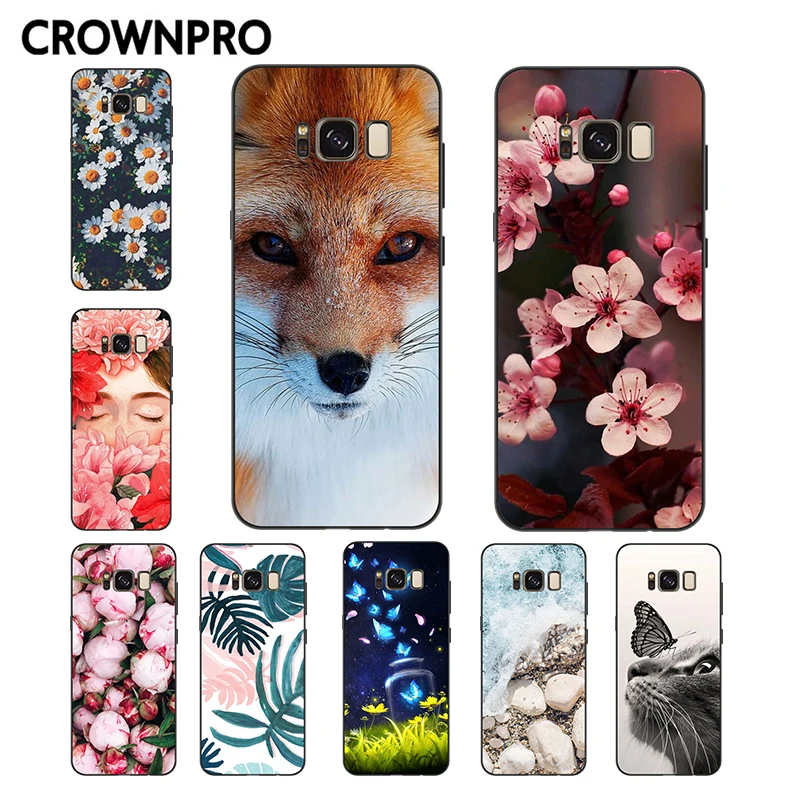

CROWNPRO Matte Soft TPU FOR Funda Samsung S8 Case Silicone Back FOR Coque Samsung Galaxy S8 Case Phone FOR Samsung S8 Cover