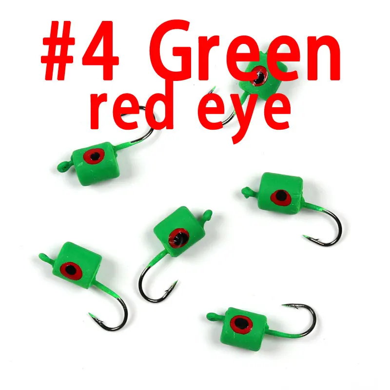 Wifreo 6 шт. пенный поппер с крючком для ловли нахлыстом плавающий Поппер для завязывания приманки материал для ловли баса Форели Приманка зеленый красный черный - Цвет: 6pcs green red eye