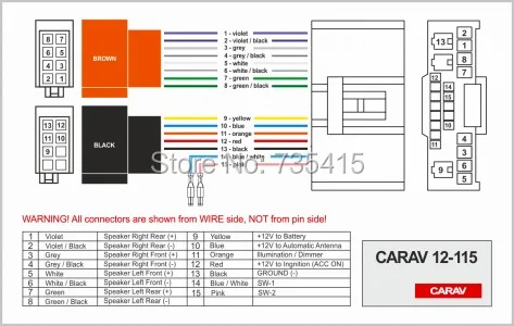 CARAV 07-003 Car Radio Installation Trim Fascia Panel