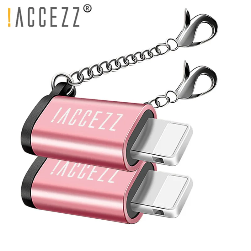 ! Переходник ACCEZZ Micro USB для Lighting 8 контактов 3 шт. 4 iphone X 7 Plus OTG зарядное устройство
