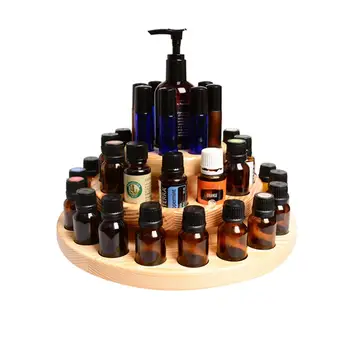 

39 Slots Essential Oil Bottle Organizer Three Layers Essential Oil Storage Box Wooden Aromatherapy Oils Display Rack