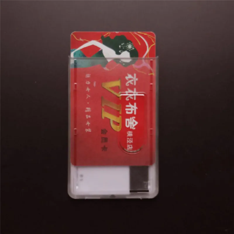 Жесткий пластиковый прозрачный банковский держатель для кредитных карт, держатель для бейджа, Кристальный чехол для удостоверения личности