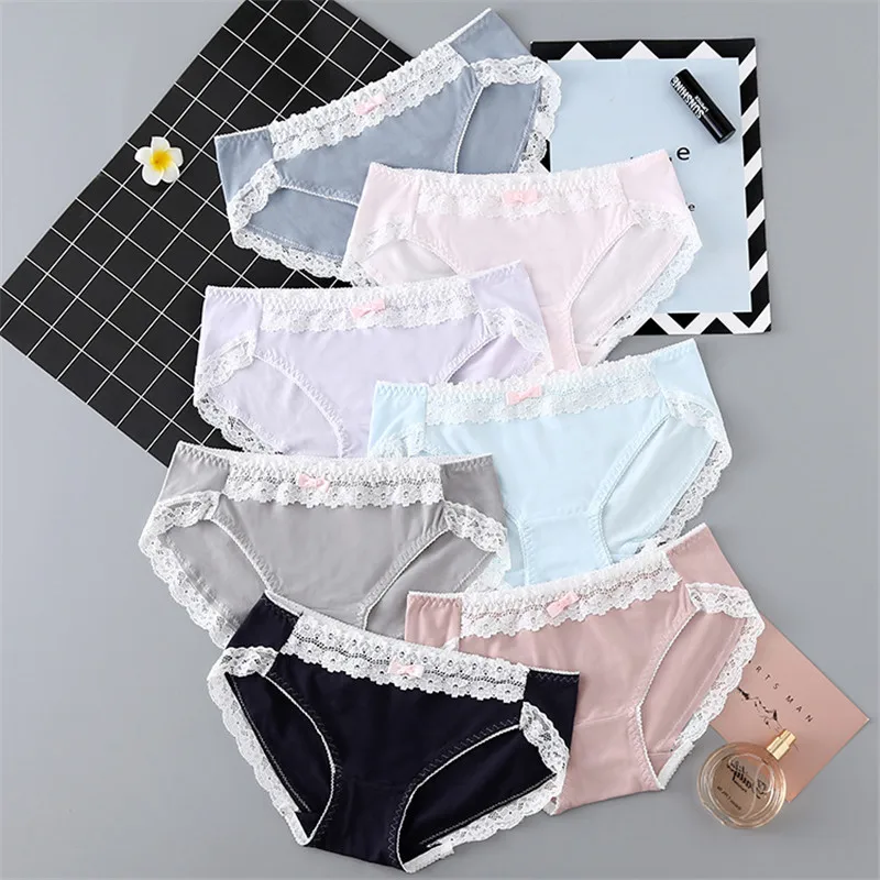 Women Lace Briefs Lady Sexy Panties Women's Low Waist Intimates Soft Cotton Underwear Female Seamless Underpants Women Lace Briefs Lady Sexy Panties Women's Low Waist Intimates Soft Cotton Underwear Female Seamless Underpants