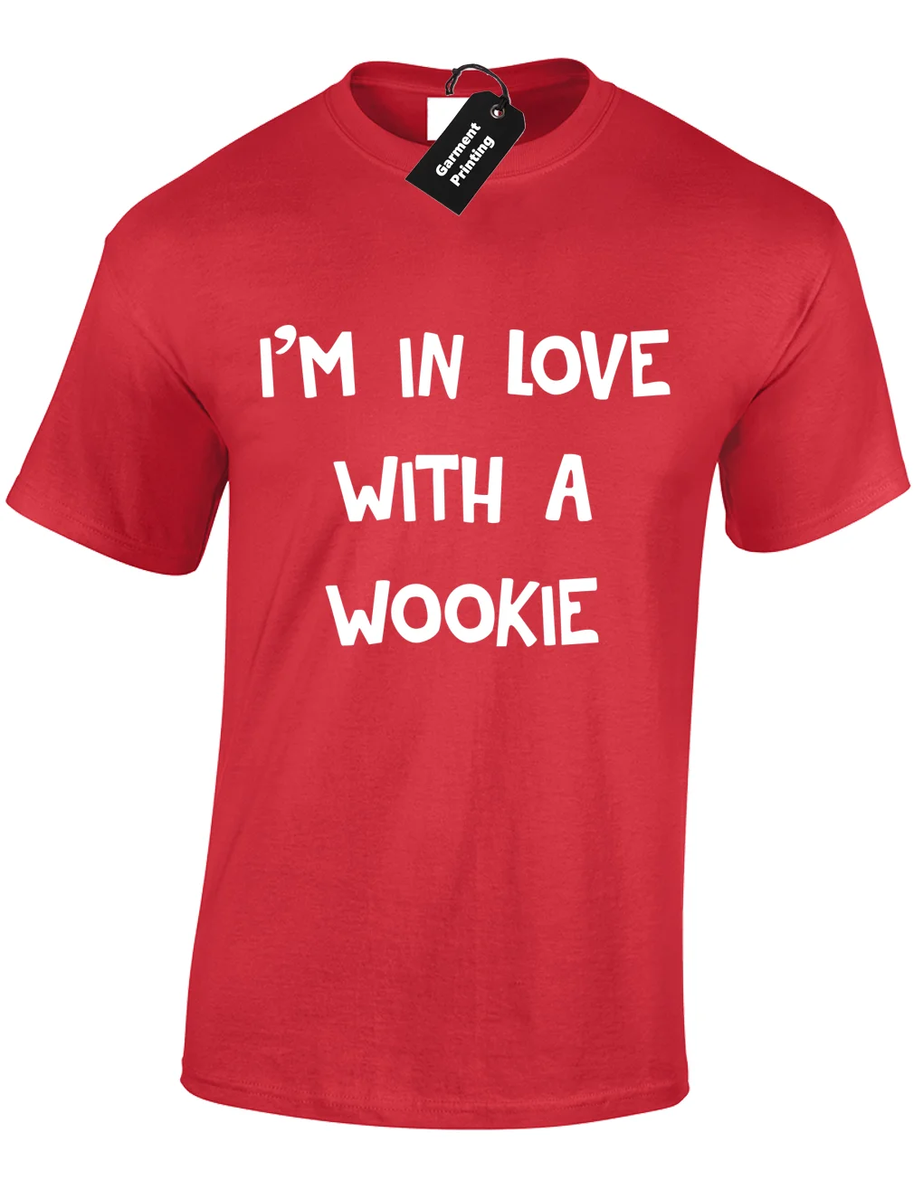 IM IN LOVE WITH A WOOKIE Мужская футболка забавные Звездные штурмовики штурмовские войны S