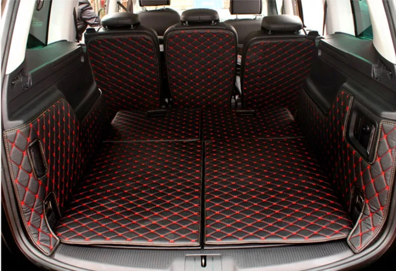 

Good quality! Full set car trunk mats for Seat Alhambra 7 seats 2019 waterproof boot carpets cargo liner for Alhambra 2018-2011