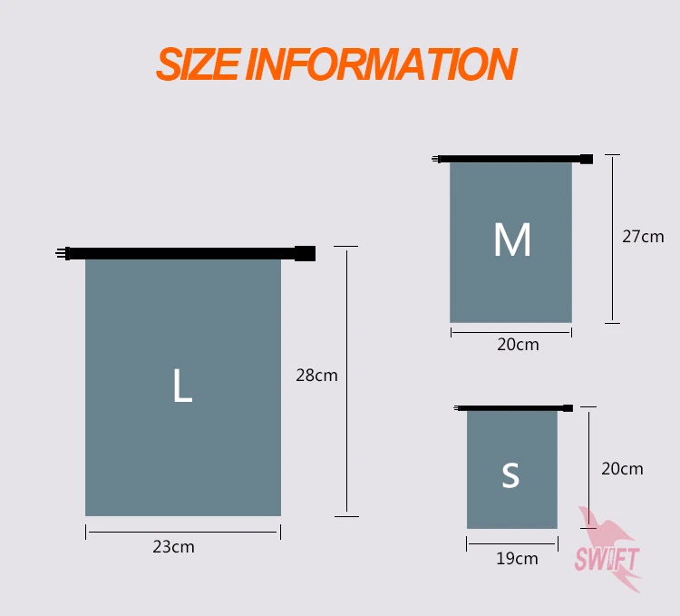 3 шт/набор портативный 1.5L-3.5L тафты водонепроницаемая сумка для хранения сухой мешок для плавания сумка для сплав на каноэ каяках для спорта, прогулок на свежем воздухе, походов