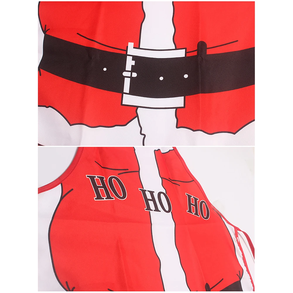 Christmas Decorations Creative Christmas Apron Christmas Costume Apron For Kitchen Home Supplies (Blue Snowman 1Pc) Blue