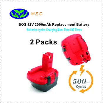 

2PCS 2000mAh BOS12A 12 VOLT Battery Replacement Bos BAT120 BAT139 BAT159 BAT043 BAT045 Original Battery Pack 12V