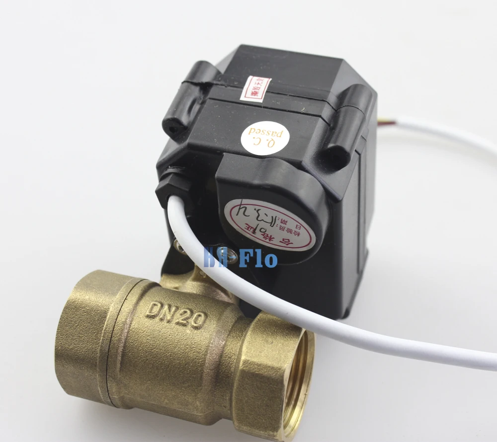 3/" DN20 DC12V латунь двухсторонний моторизованный шаровой клапан, CR-05 Электрический шаровой кран с позицией отзывы