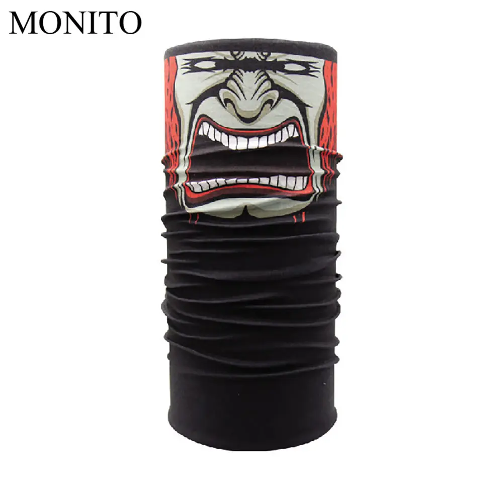 

2019 Hot Seamless 3D Balaclava Tube Neck Face Mask Scarf Motorcycle Bicycle Skull Outdoor Fashion Bandana Headband Windproof