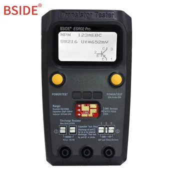 

BSIDE Digital Upgrad Version Transistor Multi-purpose Transistor Tester Diode Triode Capacitance Resistor Meter MOS/PNP/NPN SMD