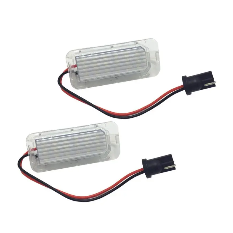 

2Pcs 6000K White Error Free Car LED Number License Plate Lamp For Ford Focus 5D Fiesta Mondeo MK4 C-Max MK2 S-Max Kuga