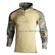 Камуфляжная армейская футболка с солдатами, Мужская тактическая футболка, военная униформа, Мультикам, камуфляжная рубашка с длинным рукавом, Охотничья Экипировка