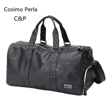 Черные роскошные мужские кожаные сумки для путешествий, спортивная сумка, большая деловая обувь, компаративная ручная сумка для багажа, сумка из искусственной кожи