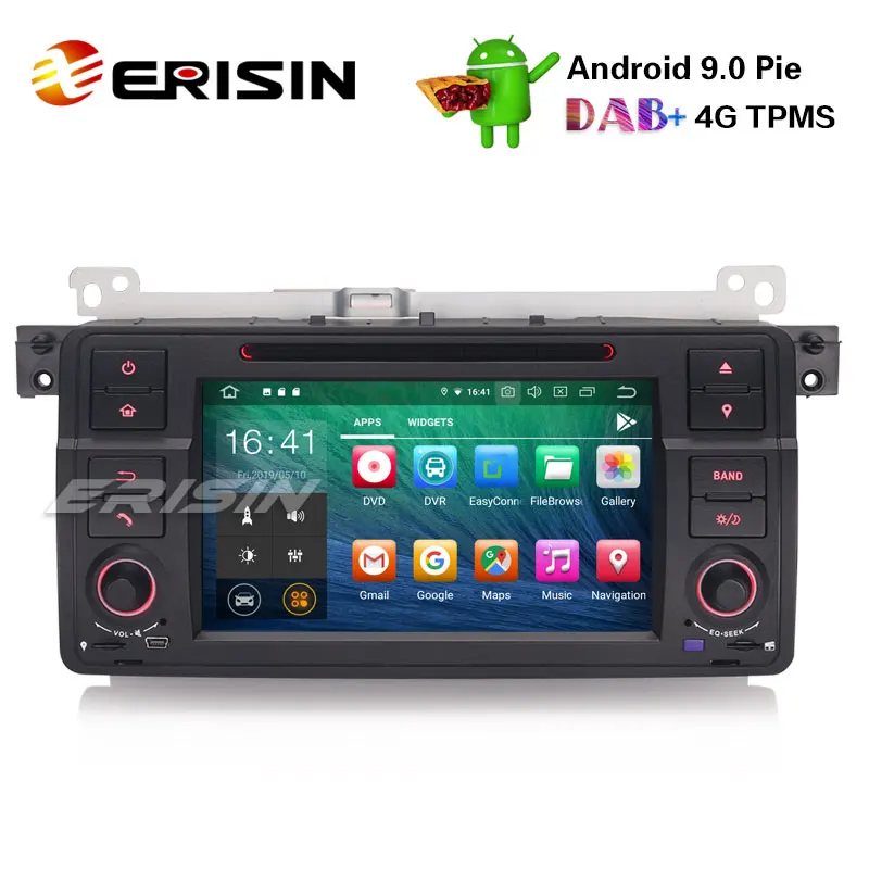 Erisin ES7962B " Android 9,0 автомобильный стерео gps DAB+ CD Bluetooth DTV DVR SD для BMW E46 M3 Rover75 MG ZT