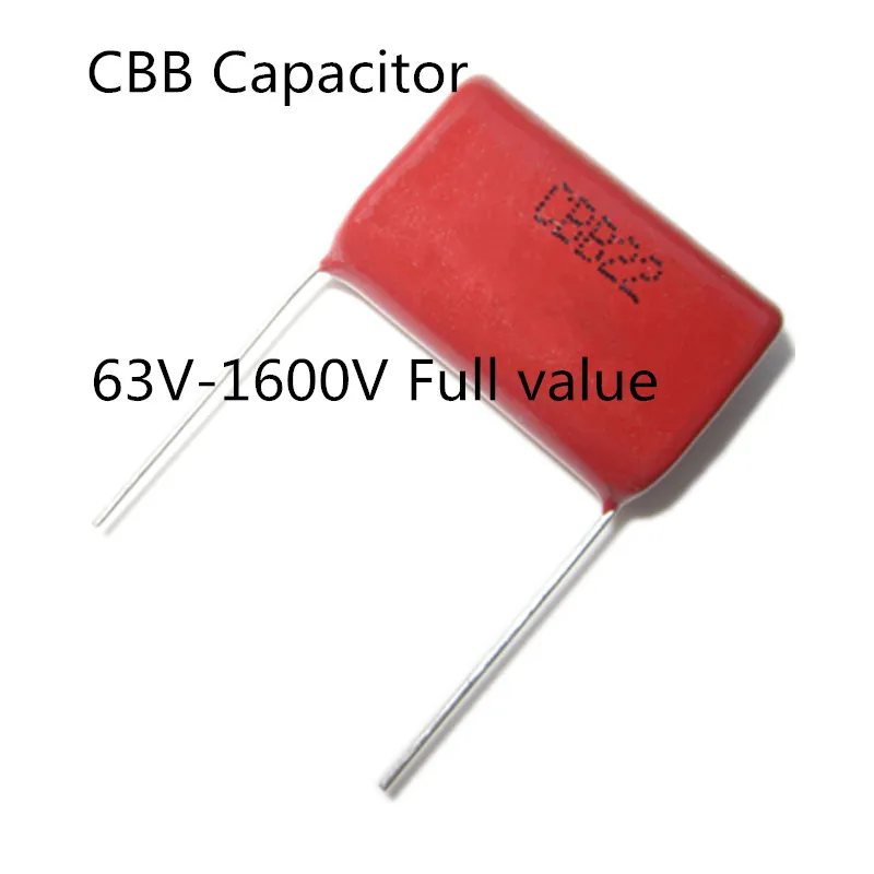 

10pcs 100V 393 473 683 104 224 394 474 105 335 106 101 471 102 152 222 332 472 682 103 223 333 J CBB Capacitor 1/2/3/4/5/NF UF