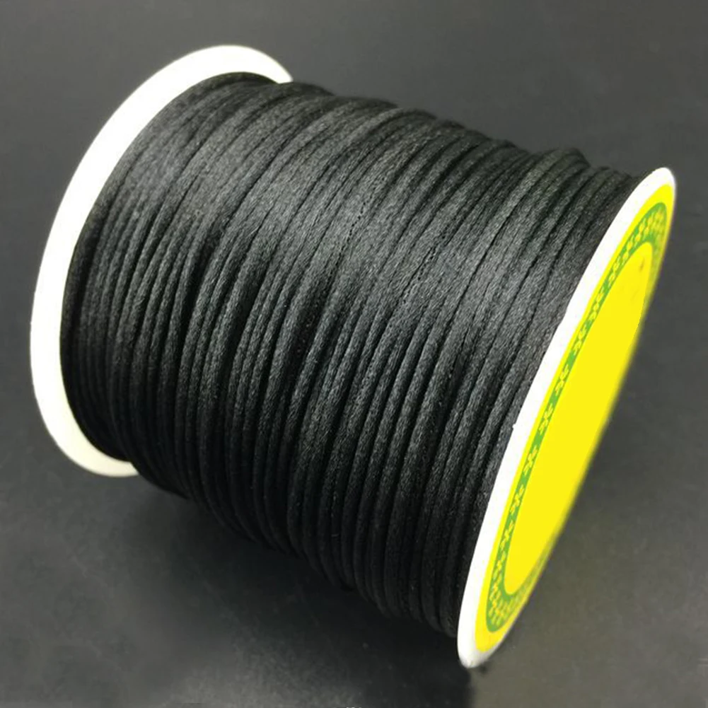 

50m/roll Hanging Rope Braiding Craft String Jewelry Findings Satin Chinese Knot Cords Necklace Durable DIY Bracelet Soft Package
