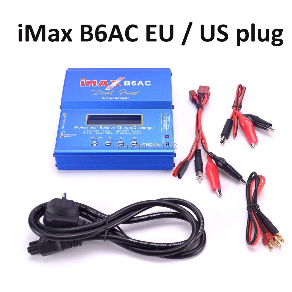 

IMAX B6AC RC Balance Battery Charger Lipo/Li-ion/LiFe/NiMh Battery Balance Charger Discharger with LCD Screen Build-Power 80W