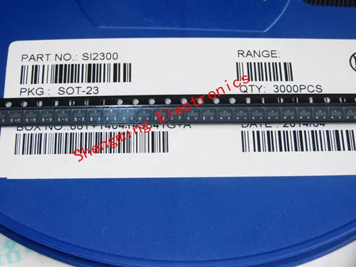 

100pcs SI2300 SI2300DS N-Channel 30-V (D-S) MOSFET SOT-23