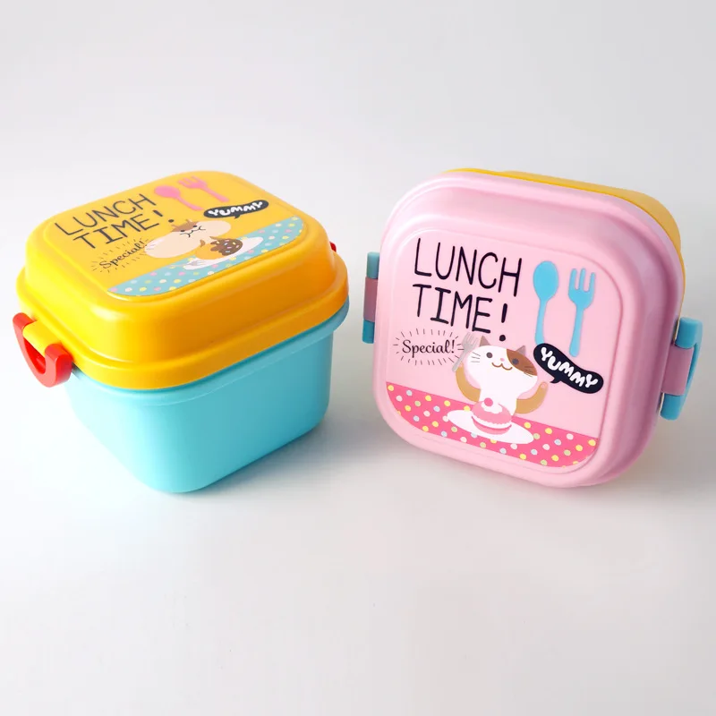 

MICCK Bento Box For Kids Cute Cartoon Lunch Box Eco-friendly Portable Food Container School Picnic Fruit Snack Box Surprise Gift