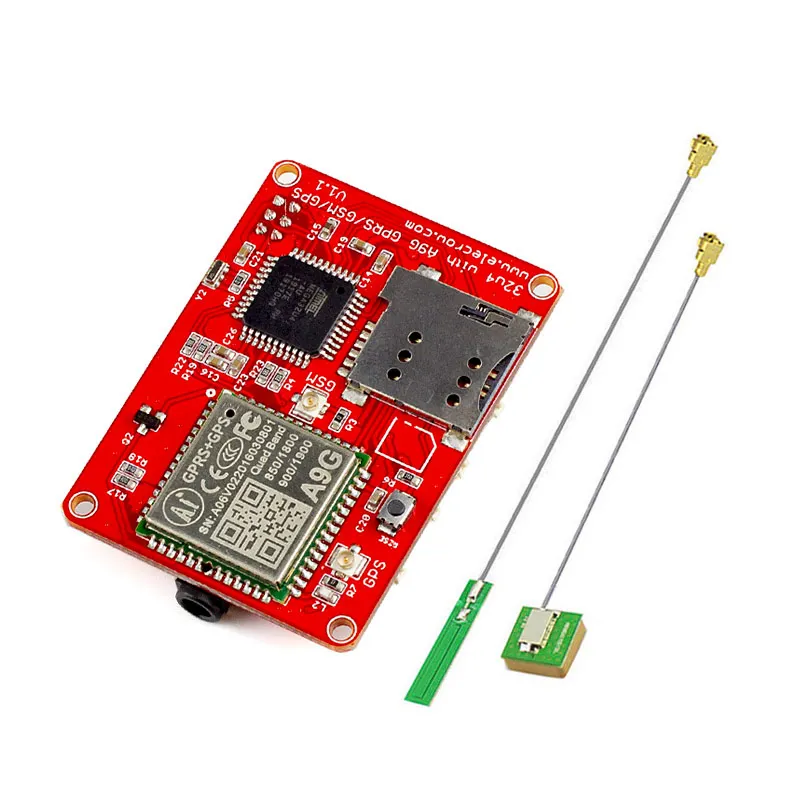 Elecrow 32u4 с A9G GPRS/GSM/gps модулем четырехдиапазонный 3 интерфейса DIY Kit ATMEGA gps сенсор беспроводной IOT интегрированные модули