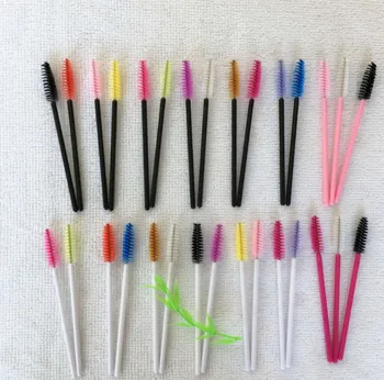 

2000pcs Fashion Hot Sale 30 Different Colors Disposable Mascara Wands Applicator Eyelashes Brushes Makeup Brushes