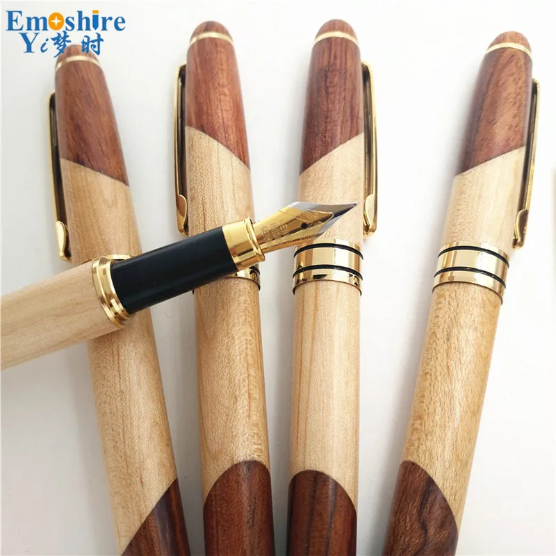 Emoshire Rosewood mahogany pen wooden stationery gift set business gifts Baozhu pen ballpoint pen wholesale (5)