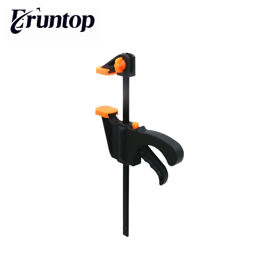 

1pcs Eruntop 4 Inch Quick Ratchet Release Speed Squeeze Wood Working Work Bar Clamp Clip Kit Spreader Gadget tool DIY Hand tool