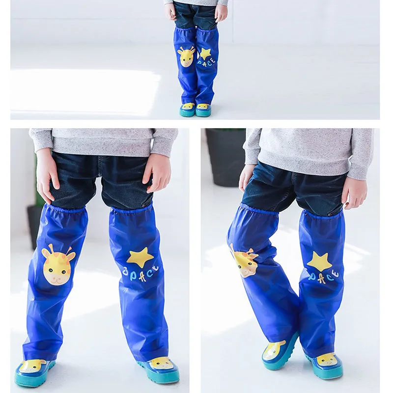 

3-10 Years Children Rain Pants Waterproof Outdoor Hiking Leg Gaiters Raincoat for Children Rainwear