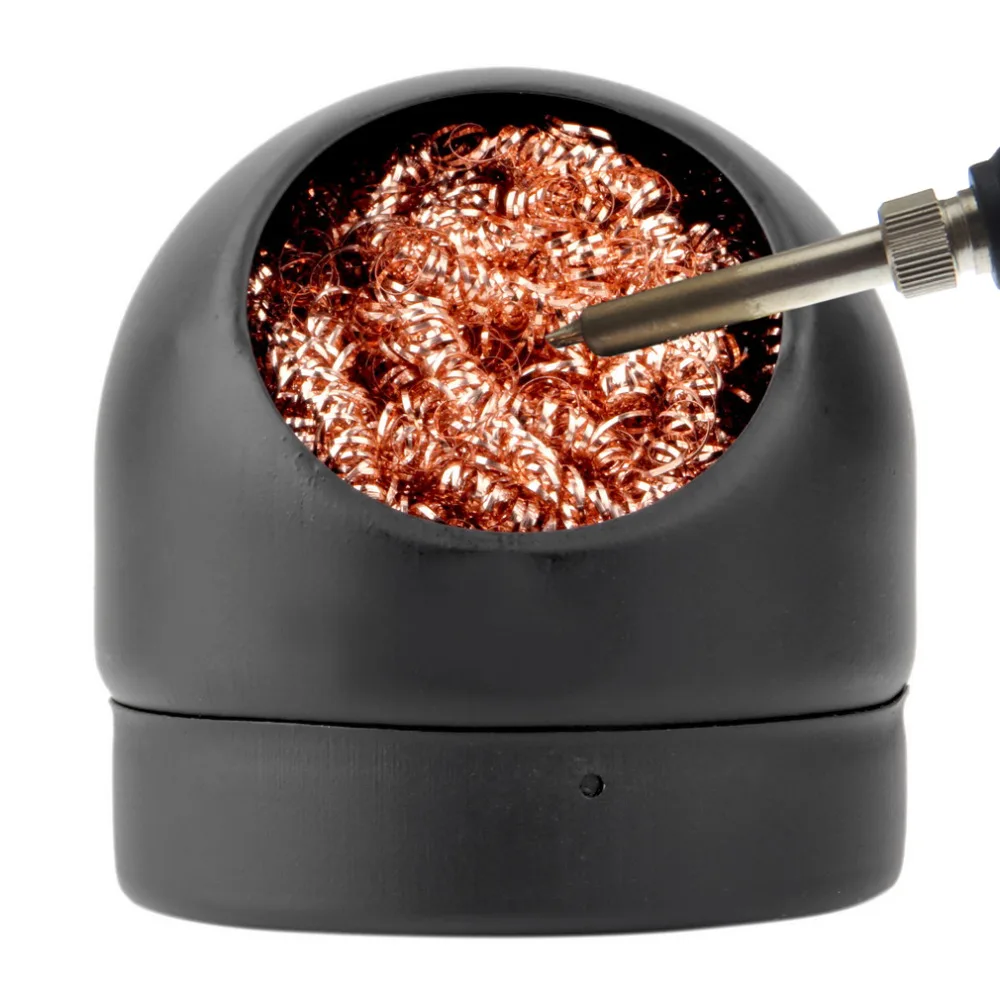 

Lead Free Solder Tip Cleaner Tool Welding Soldering Solder Iron Tip Cleaner Cleaning Hot Steel Wire With Stand Set Drop Ship