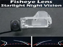 Fisheye Lens Trajectory Tracks 1080P Car Rear view Camera For Ford Edge 2011 2012 2013 2014 BackUp Car Reverse Camera
