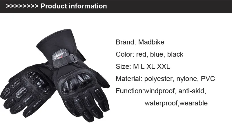 Новейший водонепроницаемый перчатки для мотоцикла мото motorcycle sport перчатки мужские водонепроницаемый ветрозащитный M L XL XXL