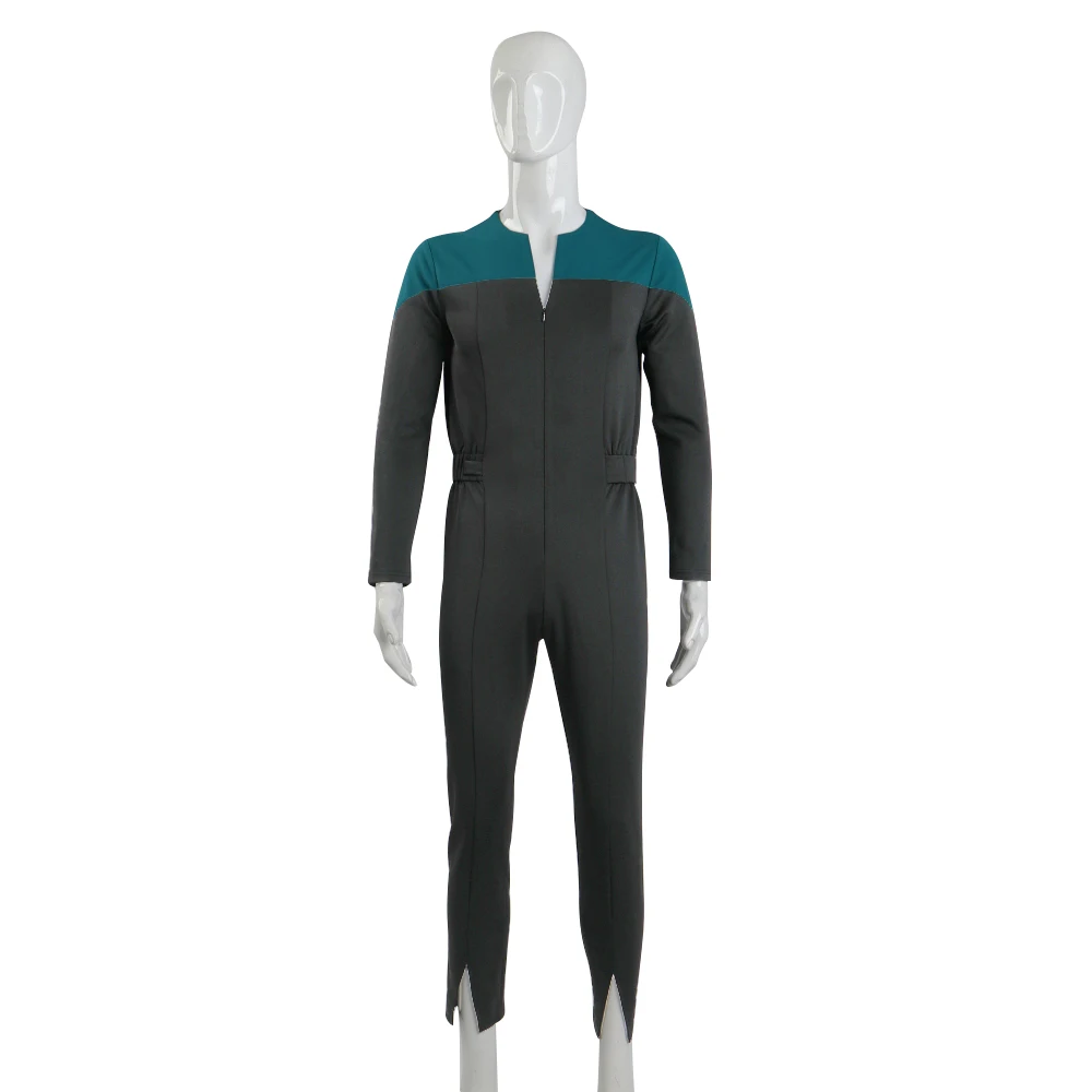 Festa de Halloween Star Deep Space Nove Trek Comandante Sisko Dever Uniforme Macacão Azul Cosplay Trajes Prop