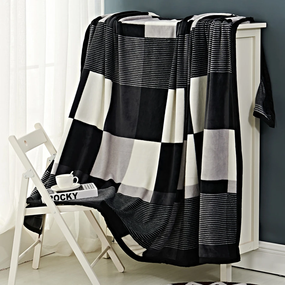 Online Get Cheap Polyester Throw Blanket Aliexpresscom Alibaba - Black White And Grey Plaid Fleece Blanket On The Bed Polyester Modernflannelthrow Blankets For Adults Multisize Bed Cover online get cheap polyester throw blanket aliexpresscom alibaba - black white and grey plaid fleece blanket on the bed polyester modernflannelthrow blankets for adults multisize bed cover