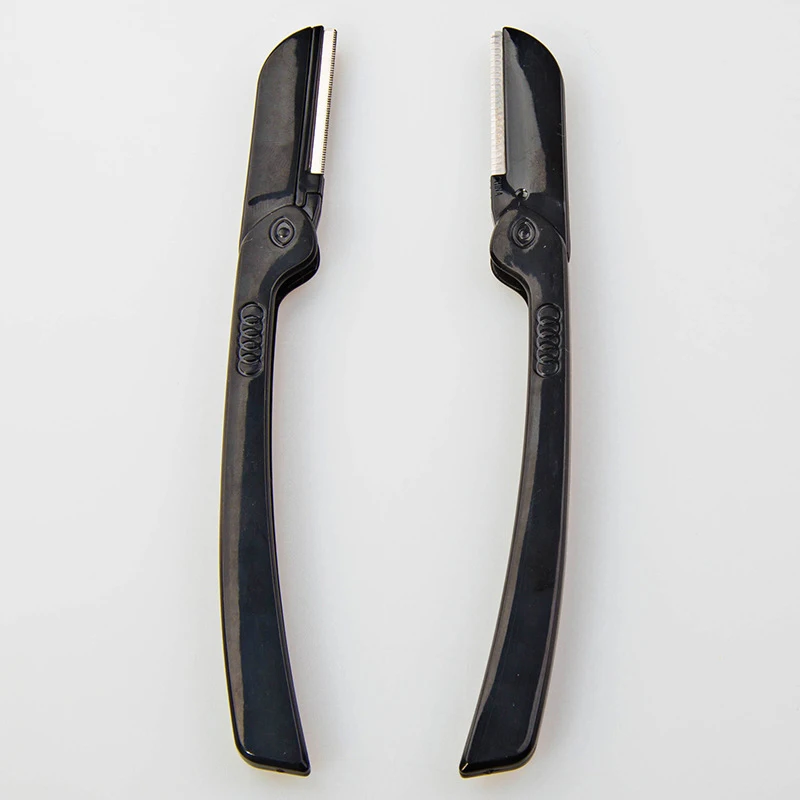 Murah Vopregezi Mini Alis Pemangkas Alat Cukur untuk Wanita Pria Cukur Alis Pembentuk Wajah Rambut Removal Wanita Pria Riasan Alat Pisau 3 warna