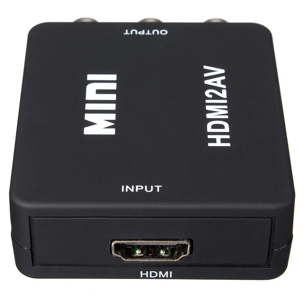 Av2hdmi конвертер. Smart tv приставка c двумя hdmi. ресивер тв приставка rca. адаптер h122 mini hdmi2av 1080p converter to 3 rca, черный. Vga switch 2x1.