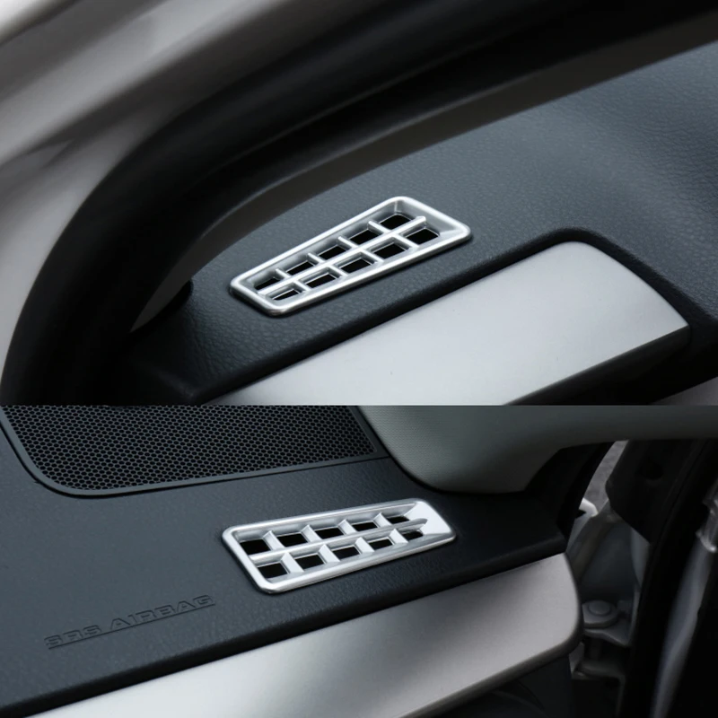 2014 2015 2016 2017 2018 Interior Upper Air Vent Outlet Cover ABS Trim Shell Car Styling 2pcs Matte for Toyota RAV4 Accessories |