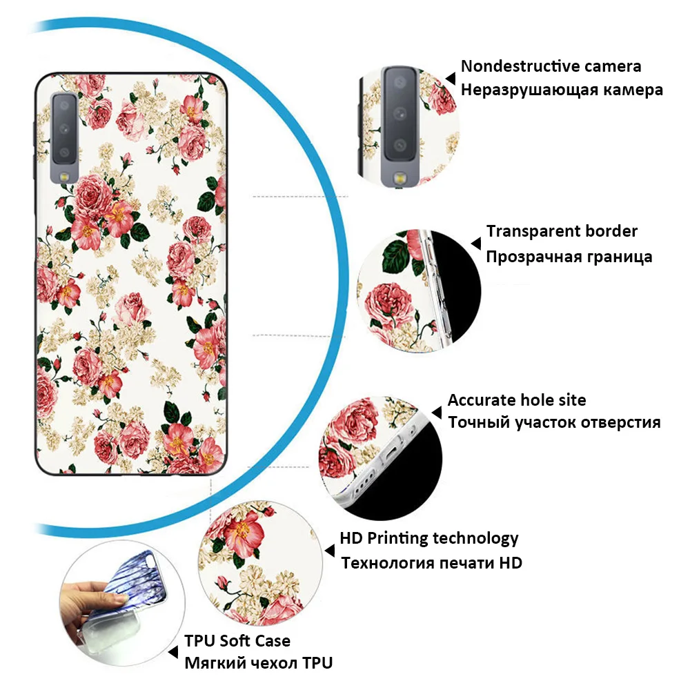 KSAM1037_4_Painted Soft Case for Samsung Galaxy A7 2018 SM-A750F 6.0 inch Silicone Phone Cases