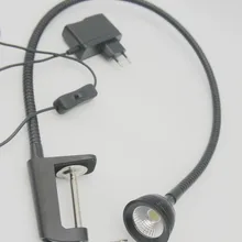 3 Вт Cob Led Настольная лампа с зажимом или рабочая скамья станок с ЧПУ с вилкой
