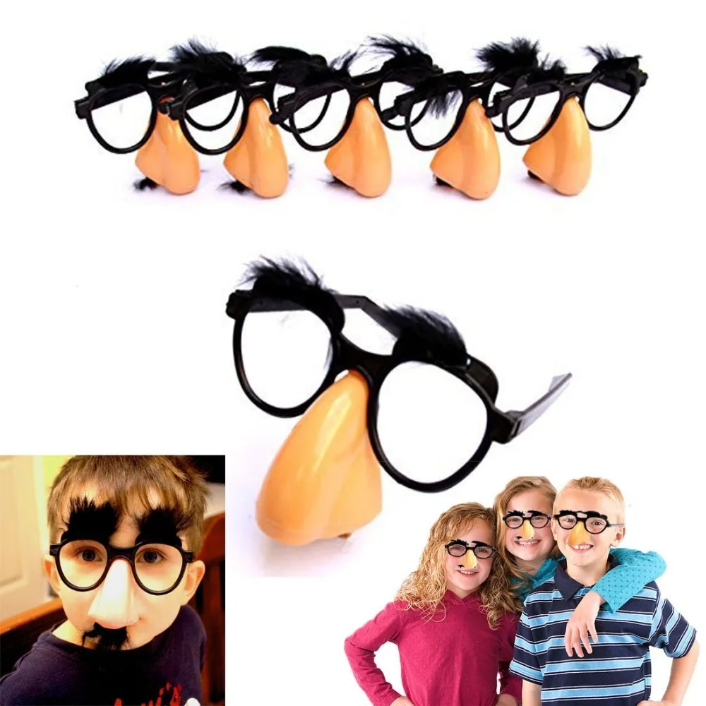 FANLUS Classic Disguise  Great Party Favor Disguise Glasses with Funny Nose, Eyebrows & Mustache Glasses Party Mask (4)