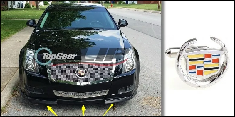 Lábios para Cadillac Saia para Topgear Pára-choques Lábio Defletor Cts-v 20022020 Frente Spoiler Fãs Tuning - Corpo Kit Tira Cts 5 Saia abertura frontal