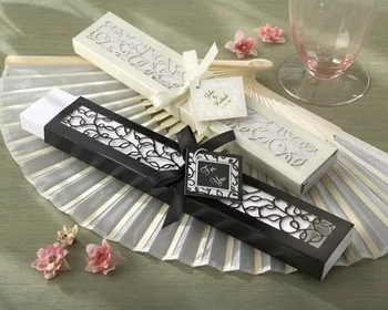 

Wedding party Favors gifts for guests-- Luxurious Silk Fan in Elegant Gift Box wedding present souvenir 80pcs/lot