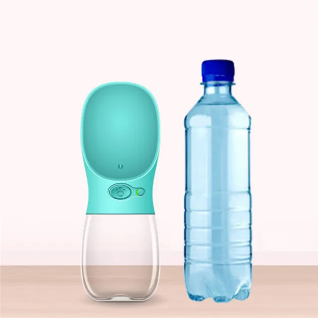 Press Button Portable Dog Drinking Bottle Travel Cat Water Bottle Outdoor Water Bowl For Small Large Pet Cat Dog