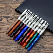 Jinhao 51A vintage Fountain pen 0.38mm extra fine for writing calligraphy High quality Stationery Office school supplies FB994 high quality jinhao 51a glass wood fountain pen luxury 0 38mm fine nib ink pens for writing school office supplies caneta