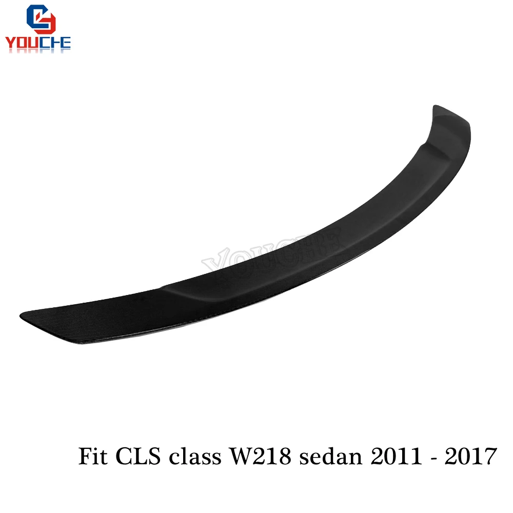 RT Стиль углеродного волокна задний спойлер крыло для Mercedes W218 CLS класс C218 2011- седан CLS350 CLS400 CLS500 загрузки губы