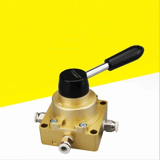 

Pneumatic Hand rotary valve 3 Positions 4 Ports HV-02/03/04 Hand Operated Lever Air Valve Threaded connection Rotary valve
